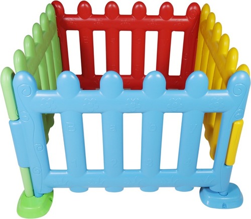 Kids Playground Fence - Lightweight Plastic, 105 x 75 cm | Portable and Water-Resistant Safety Barrier for Indoor and Outdoor Play