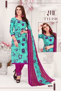 Lena Printed Cotton Dress
