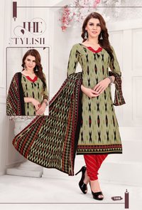 Lena Printed Cotton Dress