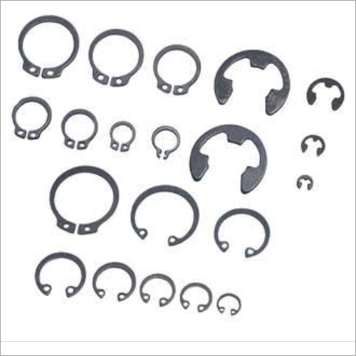 Circlip Lock - Metal E Type, Customized Size, Silver Color | Long Life, Easy to Maintain, Ideal for Industrial Surface Treatment