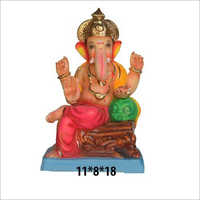 Ganesh Statue - 11x8x18 Inch, Painting Finish, Hindu Religious Theme, Ideal For Temple Or Home Use