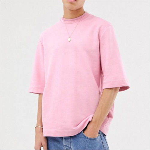 All Color Available Mens Short Sleeve Pink T-Shirt