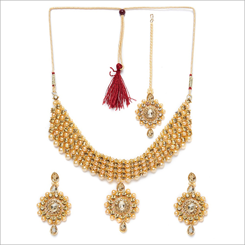 Imitation Patwa Necklace Set