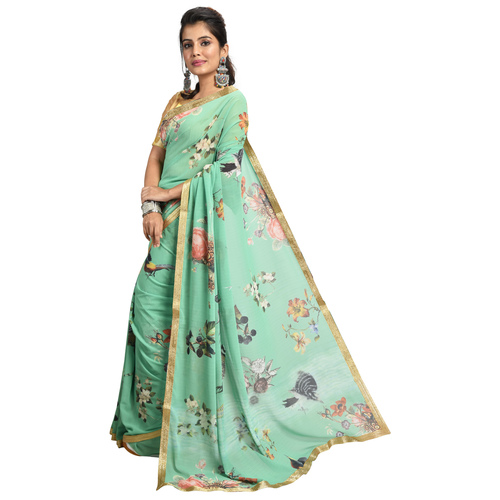 Indian Digital Printed Designer Bollywood Saree