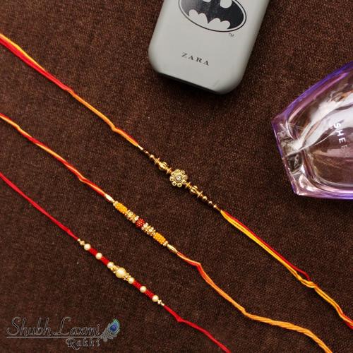 Velvet Simple Stone Rakhi