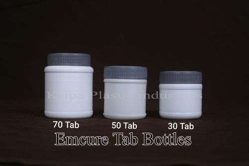 White Emcure Tab Bottles