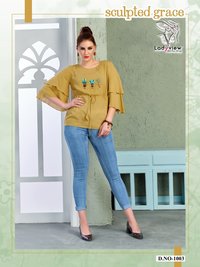 Designer Latest Stylish Woman Embroidered Top