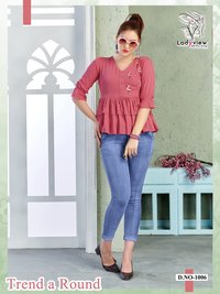 Designer Latest Stylish Woman Embroidered Top