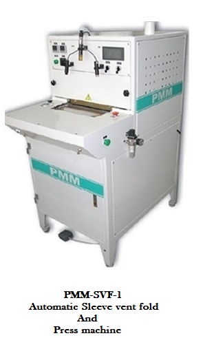 Off White Automatic Sleeve Vent Fold And Press Machine