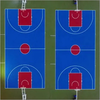 portable basketball court By J P ENTERPRISES