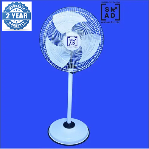 White & Grey Eco Pedestal Fan