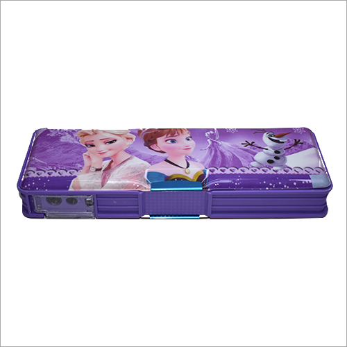 Girls Metal Pencil Box With LED Light