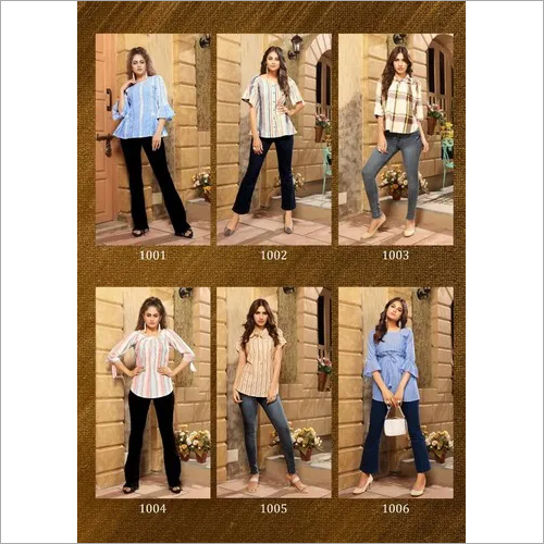 DESIGNER WESTERN TOP - Heavy South Cotton, Sizes S(36) to 2XL(44) | Full Sleeves, Dry Clean, Quick Dry, Washable, All Season Wear