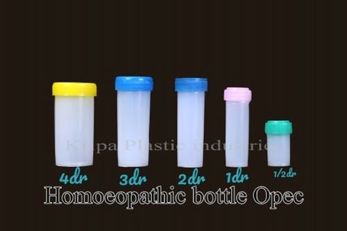 Transparent Homoeopathic Bottle Opec