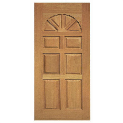 Rectangular Wooden Door - Customized Size & Thickness | Elegant Brown Finish, Lightweight, Low Maintenance, Long Service Life, Ideal for Commercial and Residential Use