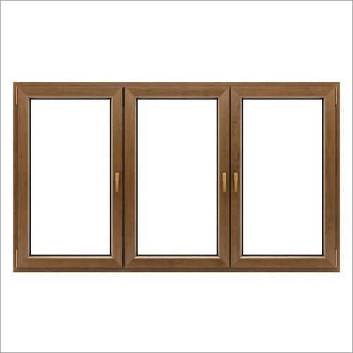 Wooden Window Frame - Customizable Size & Design | Brown Wood Sturdy Construction Smooth Texture Polished Finish Low Maintenance