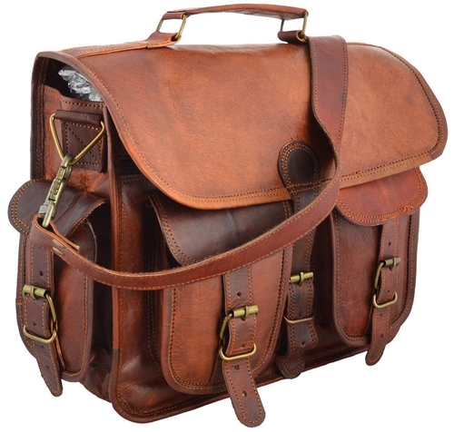 Brown Leather Laptop Bag