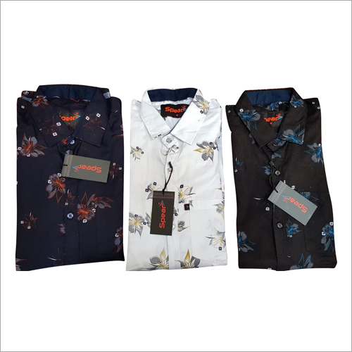 Available In Different Color Mens Printed Shirt