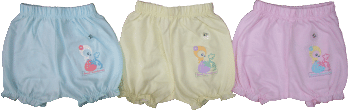 Tango Girls Bloomer - Soft Cotton, Available in L, S, M, XL Sizes, Pink and Yellow Ethnic Style, Washable Comfort for Ages 2-8