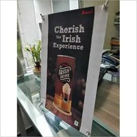 X Banner Stand - Plastic Frame, A3 Size, Cream/white, Synthetic Non-tearable Material | Reusable, Eco-friendly, Easy To Maintain, Assembles Quickly