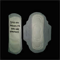 Regular Sanitary Pad - Cotton Material, Customized Size, White Color | Disposable, Online Payment Accepted