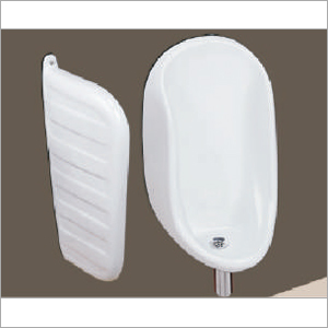 Anti-Scratch Half Stall Urinal With Partition Plate