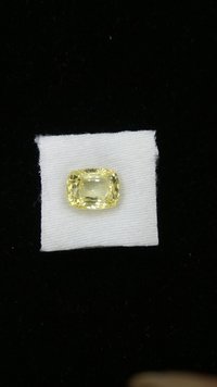 Natural Ceylon Yellow Sapphire - 11.75 Carats, Cushion Cut, Unheated & Untreated Quality