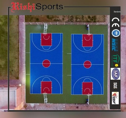 9 Layer Acrylic Basketball Court Systems