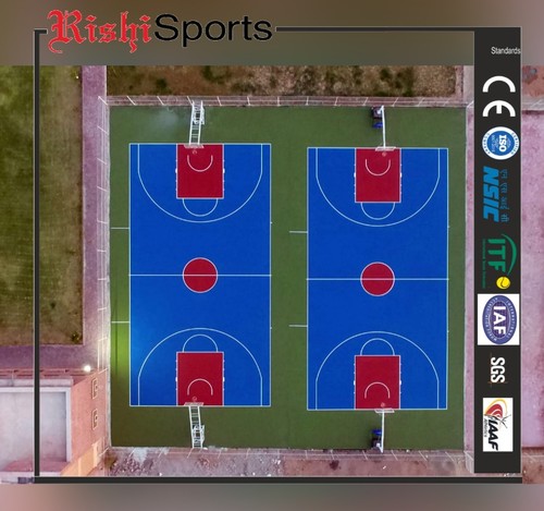 9 Layer Acrylic Basketball Court Systems