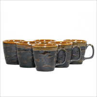 Brown Six Cup Set
