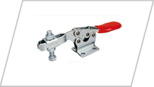 Horizontal handle toggle clamp