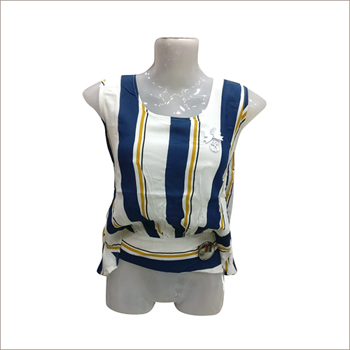 Cotton Ladies Striped Top