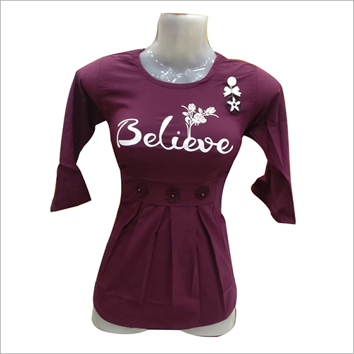 Taffeta Ladies Full Sleeves Top