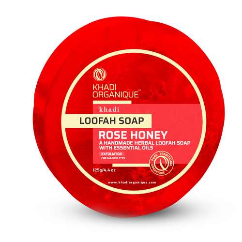 Red Rose Honey Loofah Soap