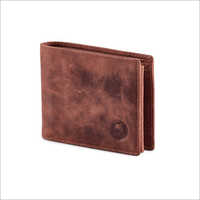 Men's Genuine Leather Wallet - Customizable Size, Long Life, Compact Design, Waterproof, Foldable, 5 Card Slots, 1 Coin Slot, Light Brown, European Style