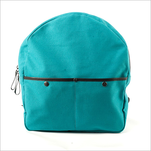 Waxed  Canvas Backpack in  Blue