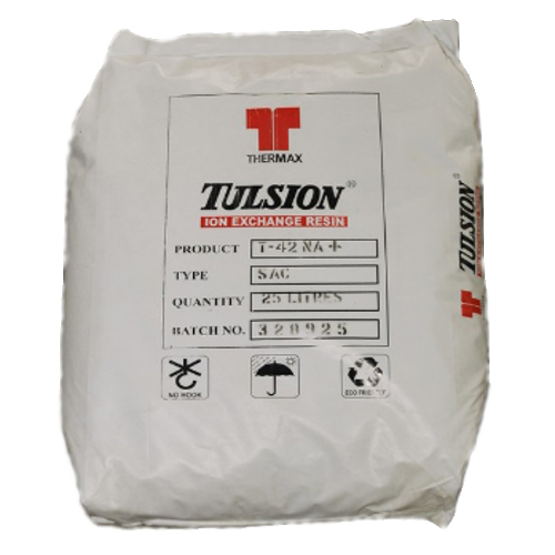 Thermax Ion Exchange Resin - 500-600 Microns Golden Yellow Color 55% Purity Industrial Grade 25-1000L Packaging