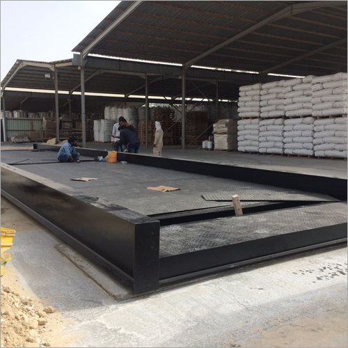 Black Truck Weighbridge Platform