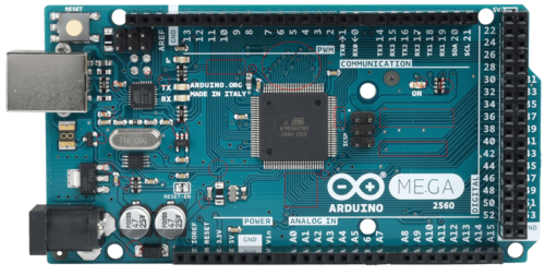 Arduino Mega 2560 - 101.52x53.3mm, Green/Blue Color | Advanced Microcontroller for Robotics and Prototyping with 54 Digital I/O Pins and 16 Analog Inputs