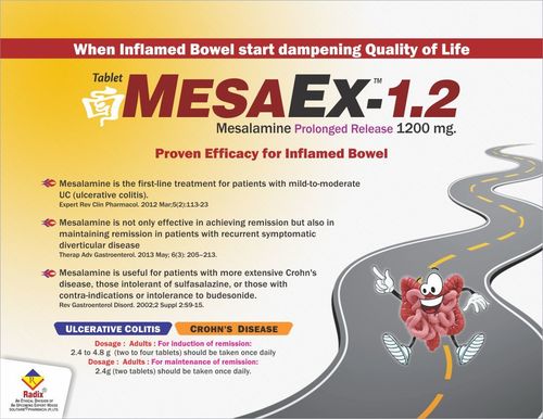 Mesalamine 1200 Mg (Enteric Coated Prolonged Release Tablet) Specific Drug