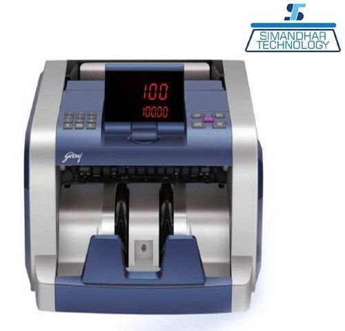 Gray & Blue Godrej Cruzder Lite Currency Counting Machine