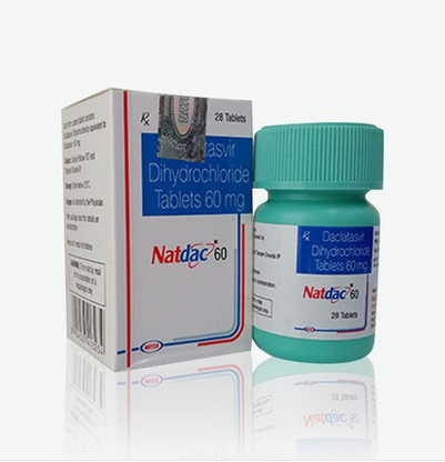Natdac - 60mg Daclatasvir Tablets | Treatment for Chronic Hepatitis C Virus Infection, 28 Tablets per Box