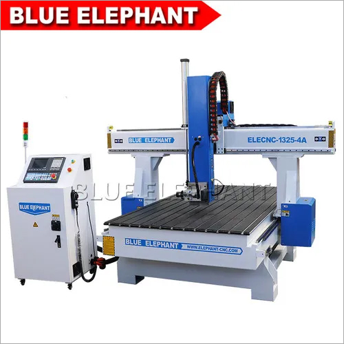 CNC Router - Stainless Steel, 1300*2500*400mm | High Speed 24000RPM, HSD ATC Air Cooling Spindle, Rotary Device for 3D Processing, Manual Oil Lubrication, Japan YASKAWA Servo Motor and Drive