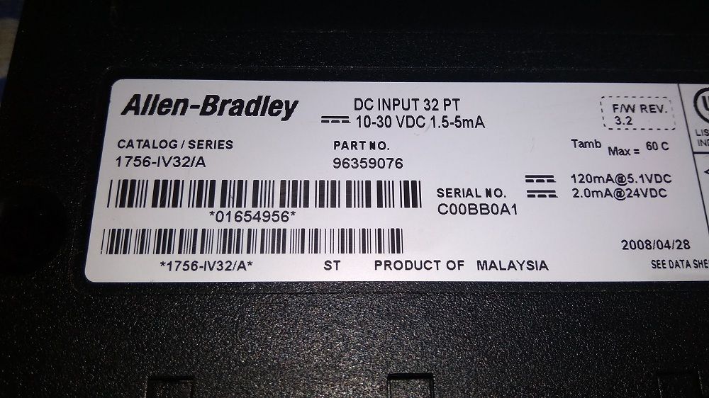 ALLEN BRADLEY PLC 1756-IV32/A