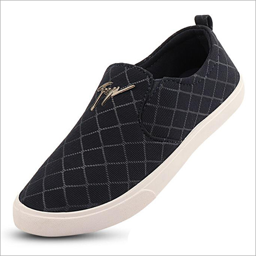 Available In Different Color Mens Checked Canvas Loafer