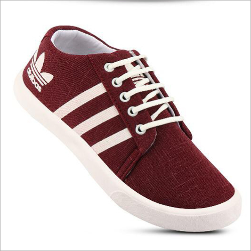 Washable Mens Maroon Sneakers Shoes