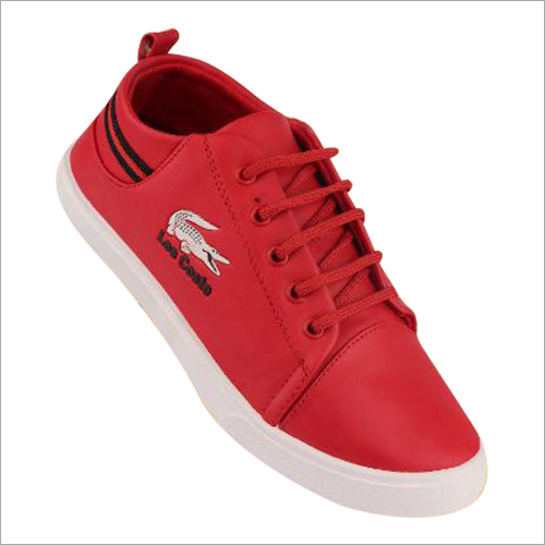 Washable Mens Red Sneakers Shoes