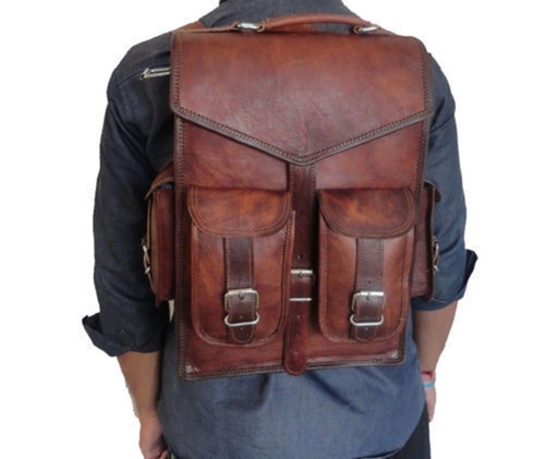 Brown Leather Shoulder Bag