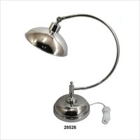 Table Lamp - Metal Construction, Various Sizes Available, Modern Silver Design | Energy Saving Light Source In Multiple Shapes