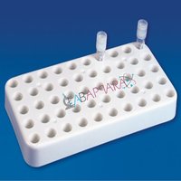 Cryo Rack Polypropylene Labappara - Polycarbonate, Holds 50 Vials , Anti-skid Rubbers, Alpha-numeric Well Identification, Twist-lock Feature
